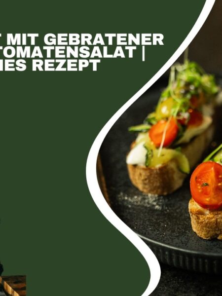 Burrata-Brot mit gebratener Zucchini & Tomatensalat