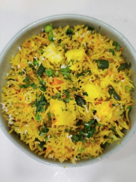 Chana Dal Pulao – Basmatireis mit gelben Linsen