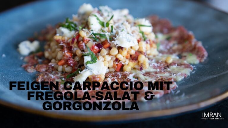 Feigen-Carpaccio mit Fregola-Salat & Gorgonzola