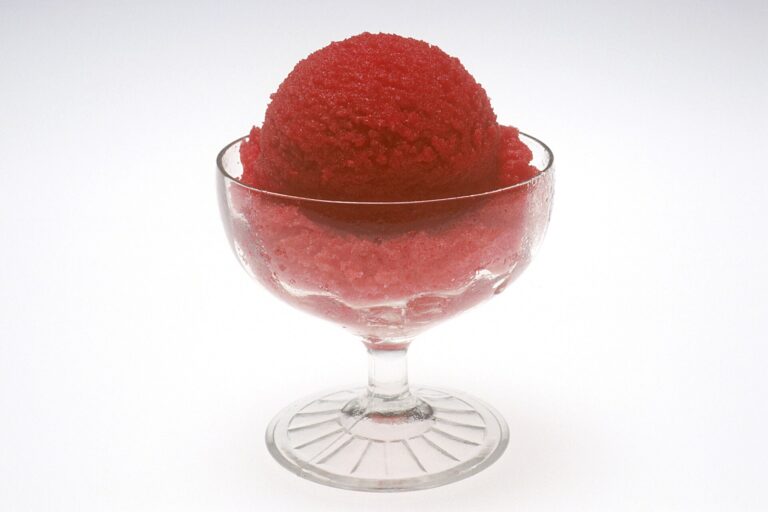 Himbeer-Ingwer-Sorbet mit Sekt – fruchtig und frisch