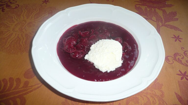 Kirschragout mit Rotwein & Portwein – Dessertbegleiter