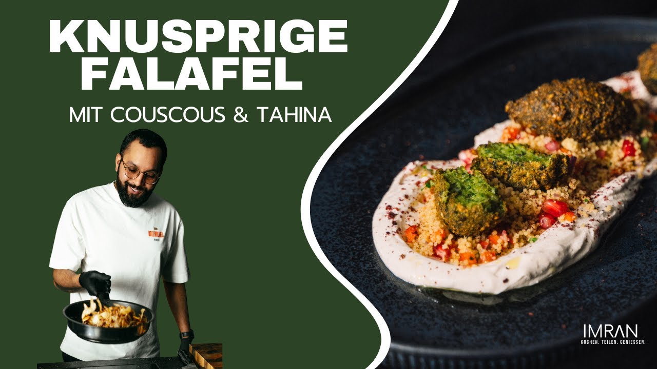 Knusprige Falafel mit Couscous & Tahina-Joghurt
