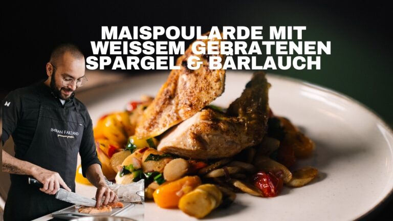 Maispoularde mit lauwarmem Spargelsalat & Bärlauch