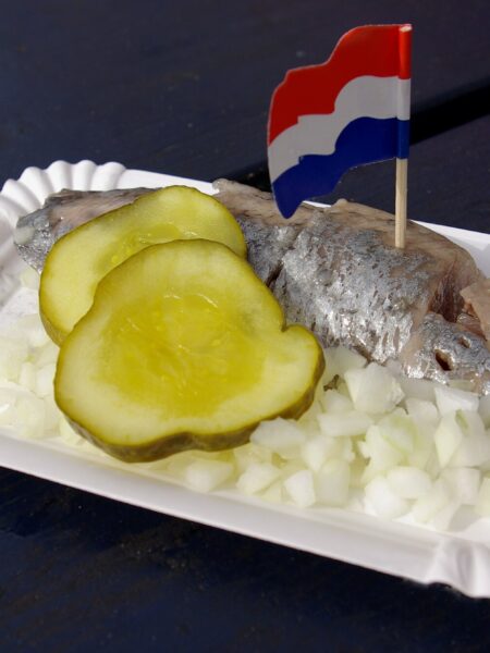Matjesterrine mit Sauerrahm, Kapern und Dill