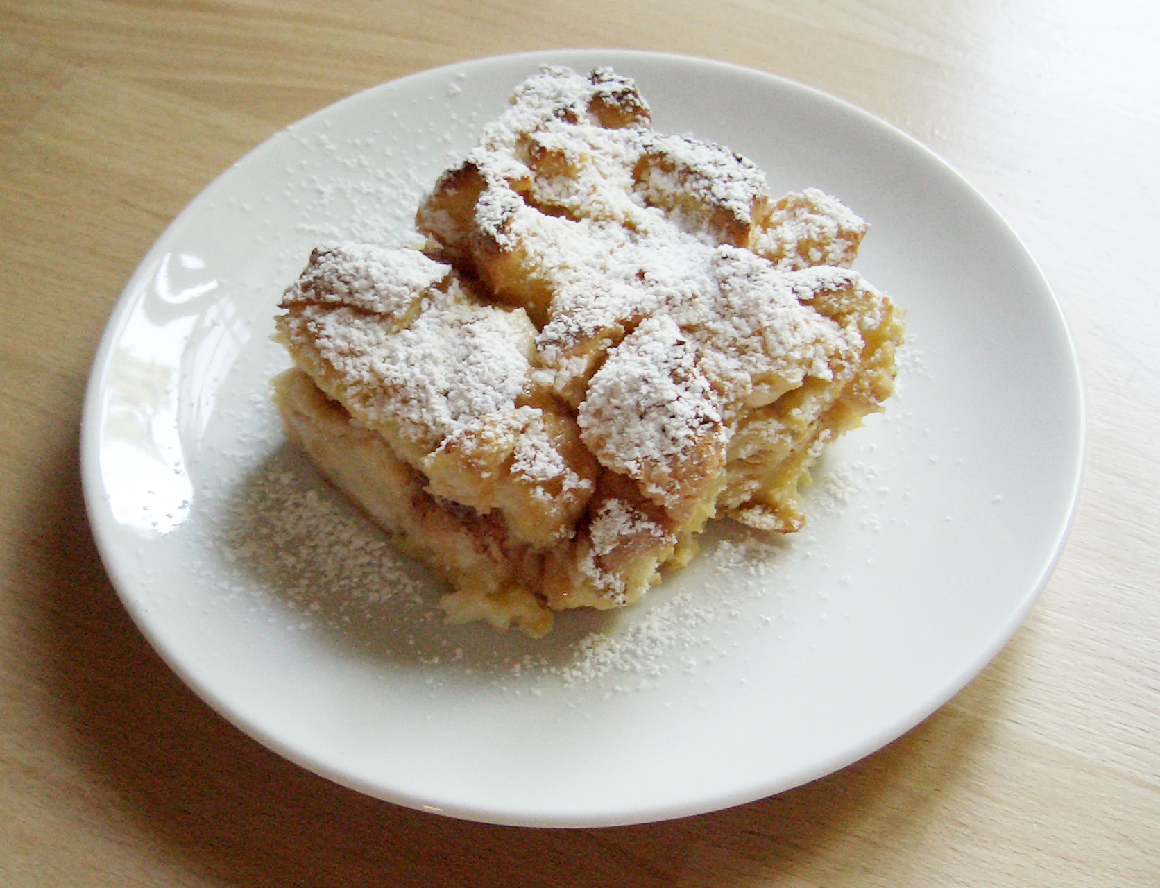 Ofenschlupfer mit Äpfeln & Rosinen – aus Hefezopf