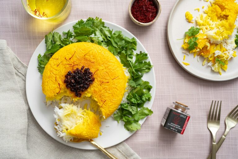 Zafrani Chawal – Safranreis mit Kardamom und Nüssen